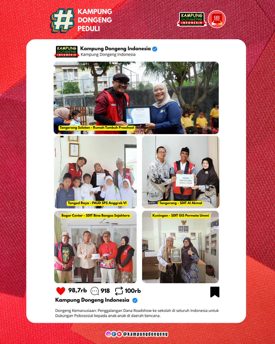 Dongeng Kemanusiaan Peduli Bencana Sumatra