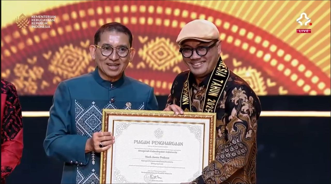 Kak Awam Prakoso Raih Anugerah Kebudayaan Indonesia 2025 Kategori Pelopor dan/atau Pembaru